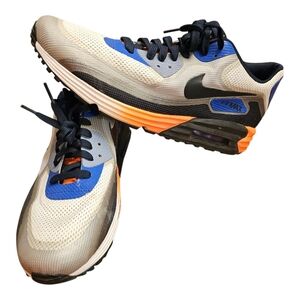 Rare Nike Air Max 90 Lunar C3.0 Running Infrared/Mango Grey Blue Men's Size 12​
